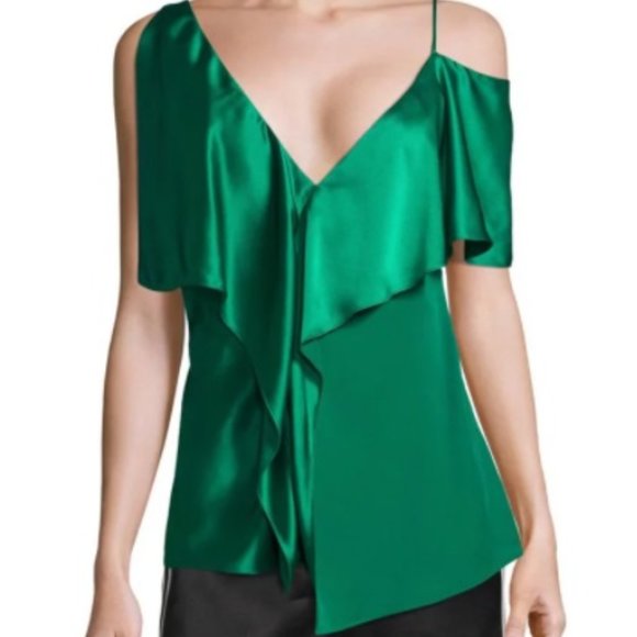 🌶HOST PICK🌶 Diane Von Furstenberg Fiery Red Blouse - Picture 2 of 8